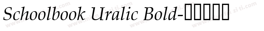 Schoolbook Uralic Bold字体转换